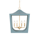 Wimble Light Blue pendant illuminated