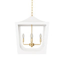 Wimble White powder coated lantern pendant