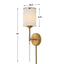 Awyr 1 Light Sconce