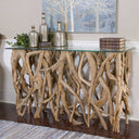 Teak Wood Console Table