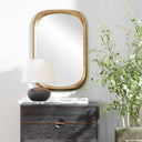 Malone Mirror in Brass