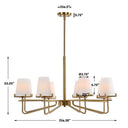 Lassen 8 Light Chandelier