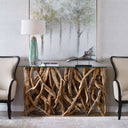 Teak Wood Console Table
