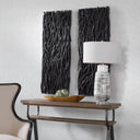 Gathered Teak Wood Wall Decor
