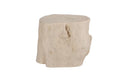 Roman Stone Log Stool