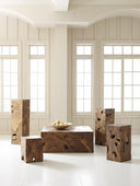 Teak Slice Pedestal