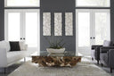 Drape Wall Art- White Stone