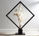 Cast Revolving Diamond Sculpture