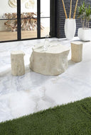 Roman Stone Log Cocktail Table