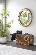 Pearl Gold Leaf Mirror
