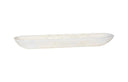 Aragonite Canoe Bowl-  White 40"