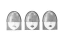 Fashion Faces Wall Art in Silver Leaf