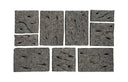 Etched Rock Puzzle Wall Tiles (Set of 9)