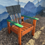 Flat Top Golf Club Chair